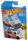 Hot Wheels Fast Foodie 2/5 (2017) White Quick Bite Toy Truck 93/365 - (Cracked P