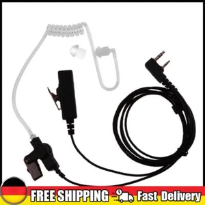 2-poliges verdecktes Akustikrohr-Ohrhörer-Headset-Mikrofon für Kenwood UV-5R - Zdjęcie 1 z 5