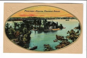 Vintage Postkarte Malerisches Amerika, Tausend Inseln,  - Bild 1 von 2