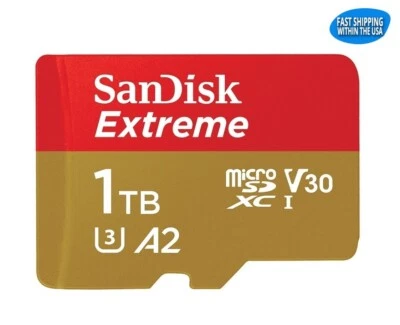 Sandisk 1TB Extreme Micro SD Memory Card 1 Terabyte SDSQXAV-1T00-GN6MN - Image 1 of 2