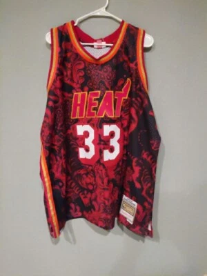 Miami Heat Alonzo Mourning #33 Mitchell & Ness Hombre Rojo 1996/97 Oficial NBA3XL Foto 1 de 2