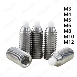 Juego de tornillos hexagonales de acero inoxidable 304 cabeza de pasador de nailon émbolo de resorte M3-M12 - Imagen 1 de 6