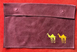 WEICHE LEDER CLUTCH GELDBÖRSE METALLIC BURGUND mit MAGNETVERSCHLUSS VON OBEN - Bild 1 von 4