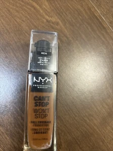 Base de maquillaje profesional NYX Can't Stop Won't Full Coverage - Moca - Imagen 1 de 2