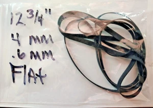 Un cinturón giratorio plano de goma para audio/video de 12,75 pulgadas (325 mm x 4 mm x 0,6 mm) - Imagen 1 de 4