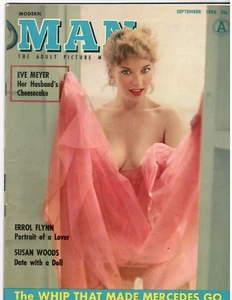 Men's Magazine MODERN MAN Sept. 1958 Eve Meyer Cover & Feature, Susan Woods,More - Imagen 1 de 3