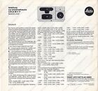 Leitz Leica Anleitung universaltasche M 4-P *depliant vintage