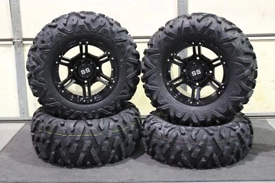 POLARIS RZR 800 S4 28" BIGHORN RADIAL ATV TIRE & 14" VIPER BLK WHEEL KIT POL3CA - Image 1 of 4