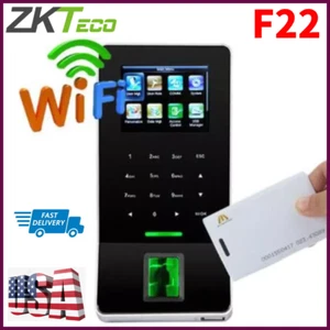 Zkteco F22 CP/IP Fingerprint Time Clock & Access Control WIFI with EM ID Card - Picture 1 of 14