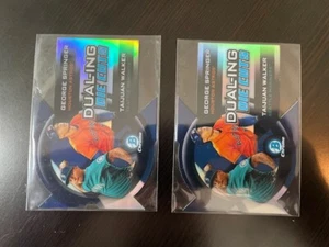 2014 Bowman Chrome Taijuan Walker George Spring Refractor Dualing Die Cut RC (2) - Picture 1 of 2
