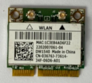 Dell Latitude E5430 E5530 Scheda Wireless Wifi WLAN DW1540 03676J Broadcom - Foto 1 di 1