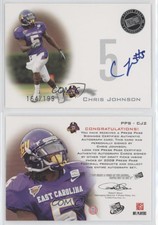 2008 Press Pass Signings Silver /199 Chris Johnson #PPS-CJ2 Rookie Auto RC