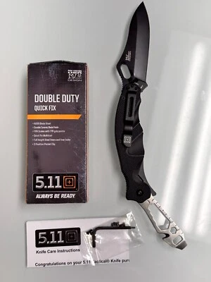 5.11 Tactical Double Duty Quick Fix Multitool FRN Balanças com Faca de Pontos de Aperto TPR  - Imagem 1 de 3