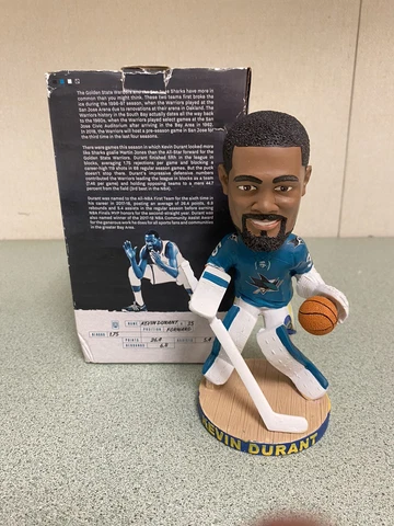 Kevin Durant Golden State Warriors San Jose Sharks Bobblehead 2018 SGA NIB NEW Cover