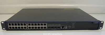 3Com 4800G 3CRS48G-24-91 24x 10/100/1000 Gigabit Ports IPv4/IPv6 4x SFP 100/1000 - Image 1 of 2