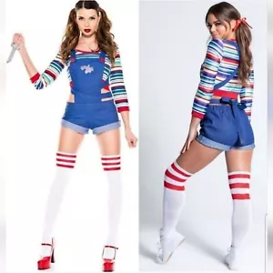 NEW Music Legs Chucky Nightmare Killer Doll Costume Set M/L Yandy - Picture 1 of 5