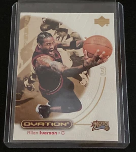 2000-01 Upper Deck Ovation Philadelphia 76ers Basketball Card #39 Allen Iverson - Picture 1 of 2