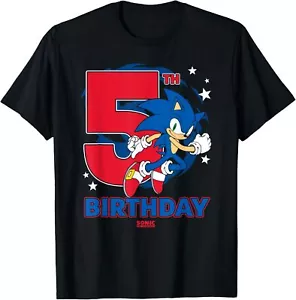 Sonic The Hedgehog 5th Birthday Epic Sonic Big Chest Logo T-Shirt - Picture 1 of 4