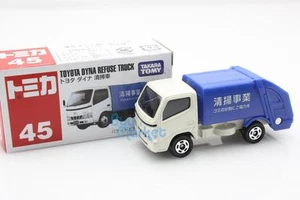 Takara Tomica Tomy #45 Toyota Dyna Refuse Truck Scale 1/63 Mini Diecast Toy Car - Picture 1 of 7