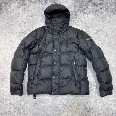 Bogner Mens Goose Down Puffer Winter Hooded Jacket Black L size 52/42 - Image 1 of 4