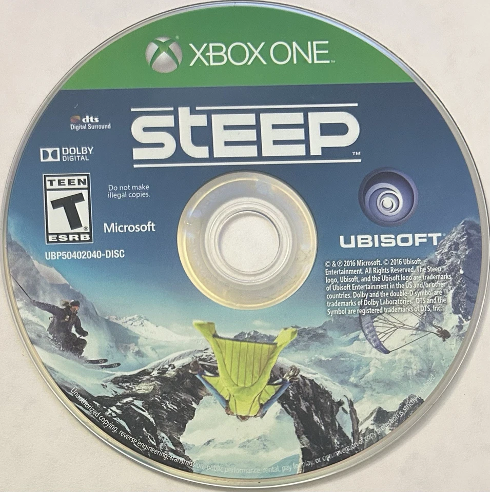 Steep (Microsoft Xbox One, 2016) DISC ONLY | NO TRACKING | M912 - Image 1 of 1