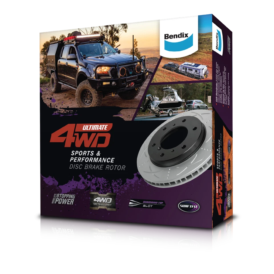 Bendix Ultimate 4WD Front Brake Rotor for Mitsubishi Triton MR, MQ, KL, KK, KL1T - Image 1 of 1