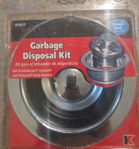 Keeney K5417 Müll Entsorgungsflansch & Stopfen, passend für 3 1/2" Öffnungen Edelstahl  - Bild 1 von 2