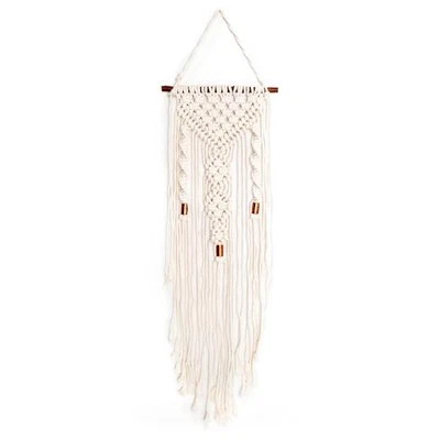 Kit Appendiabiti da Parete in Rovere Macramè Massello - Doppia Torsione MWH003 - Immagine 1 di 3