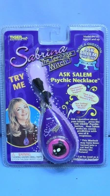 Sabrina The Teenage Witch TV Show Ask Salem Psychic Necklace Tiger Game SEALED - Image 1 of 2