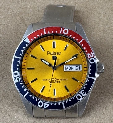 Vintage Pulsar by Seiko Y563-6019 Quartz Mens “Pepsi” “Pogue” - New Bat - Image 1 of 4