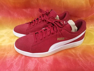 Pre owned Men's Puma Smash Red Suede Shoes Size 11 Length 29 cm Style 364989-29 - Image 1 of 4