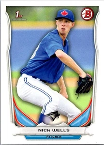 2014 Bowman Draft - Nick Wells #DP89 (RC) - Picture 1 of 2