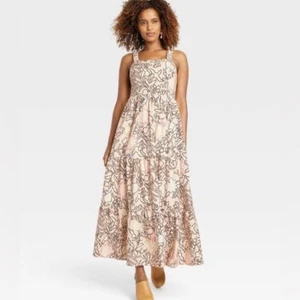 Knox Rose Bagel beige ärmelloses A-Linien-Kleid Small - Bild 1 von 5