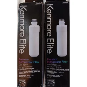 Kenmore Elite Premium Refrigerator Filters (Qty 2) 1 Sealed 1 Unwrapped 46 9980 - Picture 1 of 5