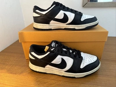 Nike Dunk Low Retro Scarpe da Ginnastica per Uomo - Bianco/Nero, EU 41,5 - Immagine 1 di 4
