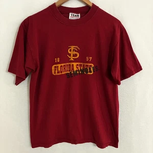 Vtg Florida State University Seminoles Shirt Adult M Short Sleeve Logo FSU Tee - Picture 1 of 8