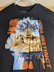 Camiseta Negra Dragon Ball Z Super Ultra Instinct Goku Talla 2XL XXL Anime Manga - Imagen 1 de 6