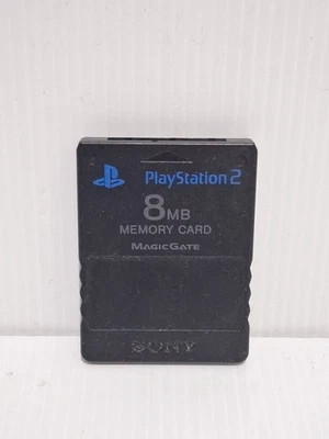 Genuine, Official Memory Card For Sony PS2 (Black, 8MB)  - image 1 of 2