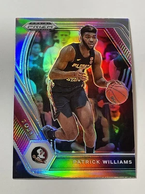 2021 Prizm Draft Basketball Silver - Patrick Williams - Florida State Seminoles - Image 1 of 2