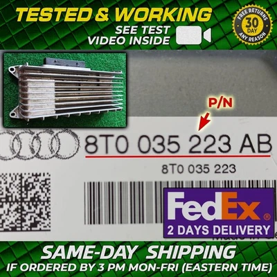 ✅Tested🎦 Amplifier 2009 Audi A4 Quattro Amp Radio Stereo Audio 8T0035223AB OEM - Image 1 of 4
