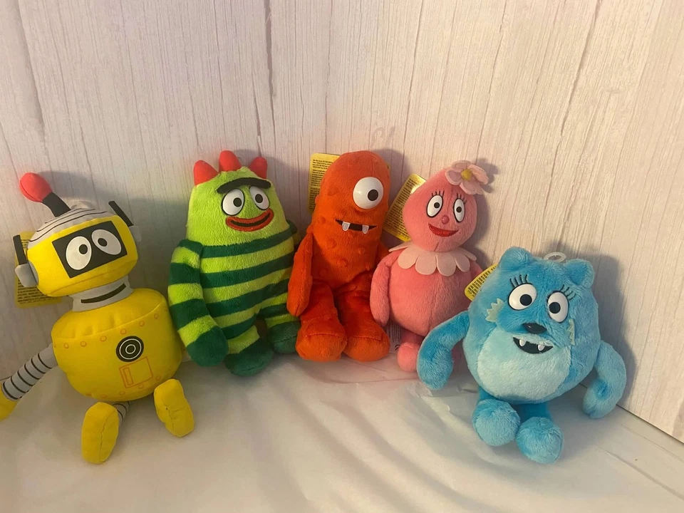 NOVO Conjunto Completo de Pelúcia Yo Gabba Gabba Spin Master 2008 Original 1st Run Series - Imagem 1 de 1