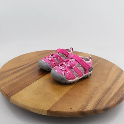 KEEN Kids Girls Size 4 US Seacamp II Pink Sport Sandals Shoes 1022944 - Image 1 of 4