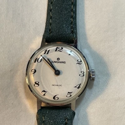 Reloj Junghans Vintage Mecánico Alemán Movimiento Incablock Resistente a los Golpes Foto 1 de 4