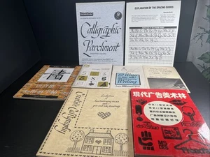 Vtg Lot Of Calligraphy Booklets And Paper Some In Chinese - Imagen 1 de 5