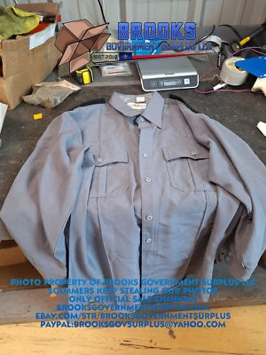 Flying Cross Grey with black shoulder dress shirt police security BULK LOT OF 10 - Image 1 of 4