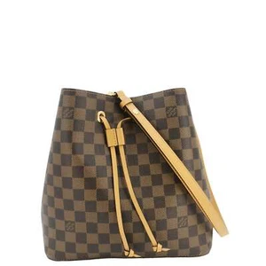 LOUIS VUITTON Neonoe MM Damier Ebene Shoulder Bag Safran - Picture 1 of 12