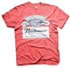 Budweiser King Of Beers Label Vintage Beer Anheuser Busch Männer Men T-Shirt Rot
