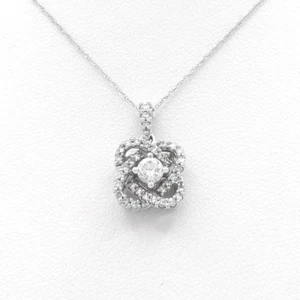 Center Of Me Natural Diamond Pendant 10K White Gold Necklace Kays 18in - Picture 1 of 10
