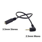3.5mm Female Stereo to 2.5mm Male Headset Aux Headphones Adapter Converter Cable