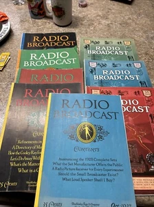 1927 lot Of RADIO BROADCAST MAGAZINE - RADIO'S GREATEST YEAR COVER - 8 Lot #2 - Picture 1 of 24